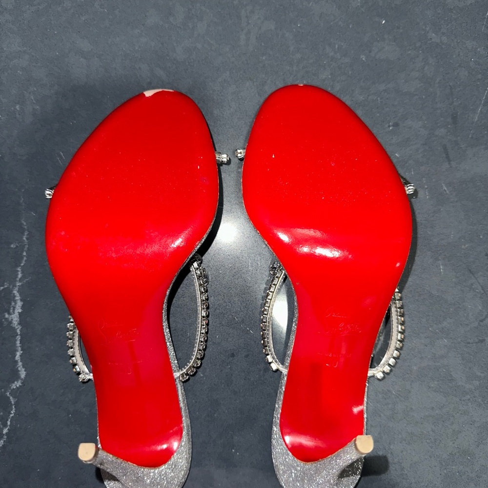 Christian Louboutin Just Queen 100mm crystal-embellished sandal - Picture 4 of 9
